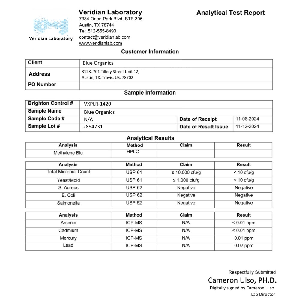 Methylene Blue+