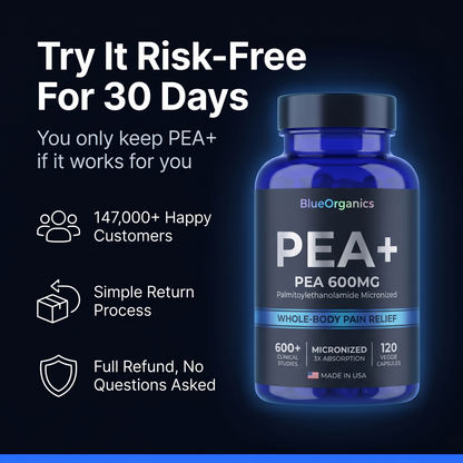 Try PEA+ risk-free for 30 days - happy customers, simple returns, full refund