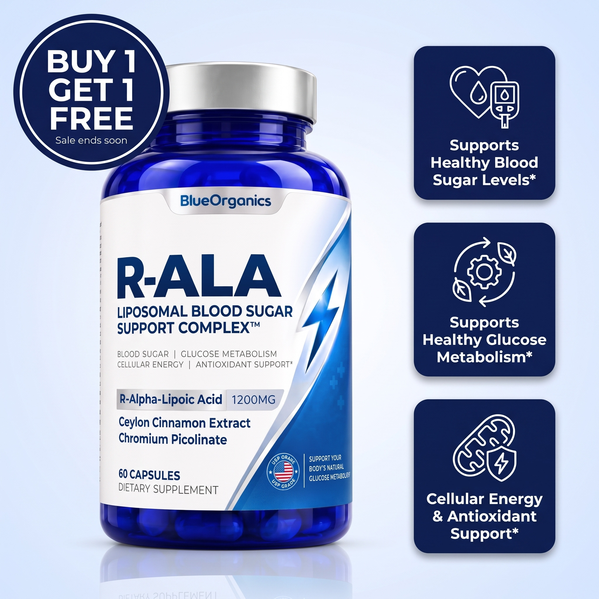 Liposomal R-ALA Blood Sugar Support Complex